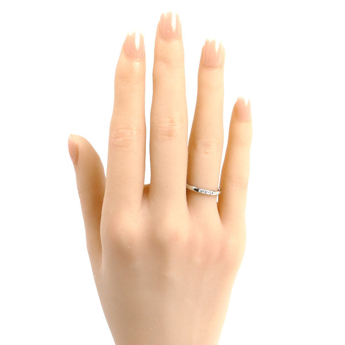 MIKIMOTO ミキモト Pt950プラチナ 3Pダイヤ リング・指輪 ダイヤモンド