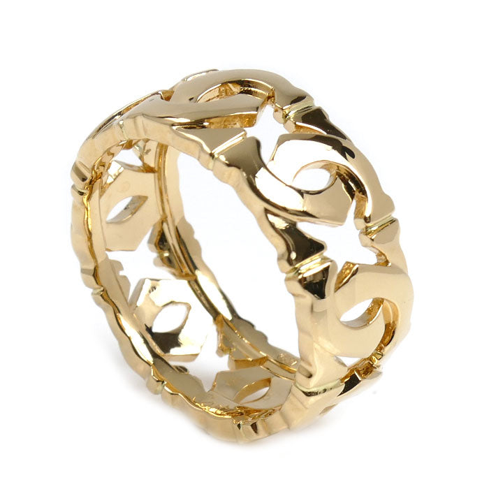 CARTIER カルティエ K18YG イエローゴールド アントルラセ リング・指輪 14.5号 55 7.5g レディース【中古】【美品】