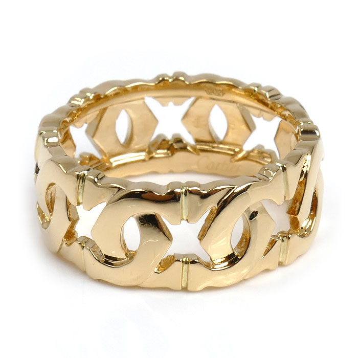 CARTIER カルティエ K18YG イエローゴールド アントルラセ リング・指輪 14.5号 55 7.5g レディース【中古】【美品】