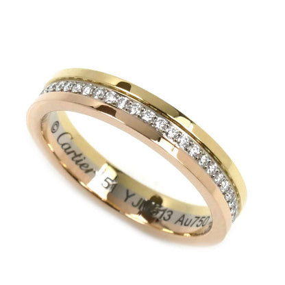 CARTIER カルティエ K18YG/WG/PG ヴァンドーム ダイヤ リング・指輪 B4052951 ダイヤモンド 11号 51 4.0g レディース【中古】【美品】