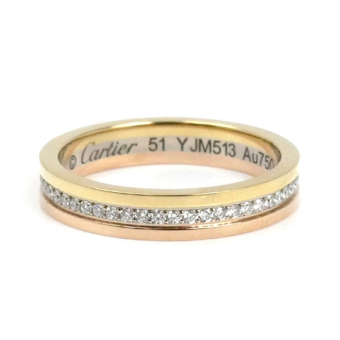 CARTIER カルティエ K18YG/WG/PG ヴァンドーム ダイヤ リング・指輪 B4052951 ダイヤモンド 11号 51 4.0g レディース【中古】【美品】