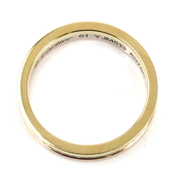 CARTIER カルティエ K18YG/WG/PG ヴァンドーム ダイヤ リング・指輪 B4052951 ダイヤモンド 11号 51 4.0g レディース【中古】【美品】