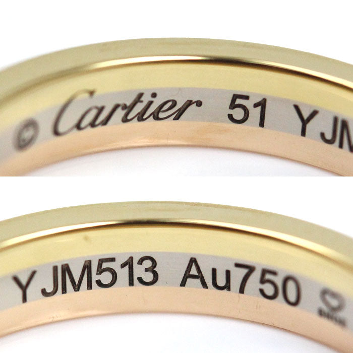 CARTIER カルティエ K18YG/WG/PG ヴァンドーム ダイヤ リング・指輪 B4052951 ダイヤモンド 11号 51 4.0g レディース【中古】【美品】