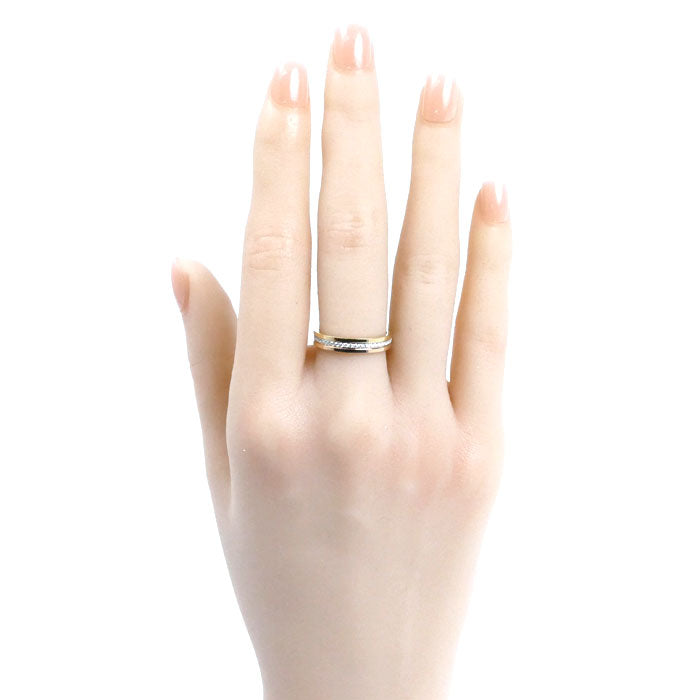 CARTIER カルティエ K18YG/WG/PG ヴァンドーム ダイヤ リング・指輪 B4052951 ダイヤモンド 11号 51 4.0g レディース【中古】【美品】