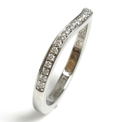 CARTIER カルティエ Pt950プラチナ バレリーナ ウェディング リング・指輪 B4093047 ダイヤモンド 7号 47 2.7g レディース【中古】