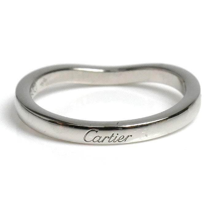 CARTIER カルティエ Pt950プラチナ バレリーナ ウェディング リング・指輪 B4093047 ダイヤモンド 7号 47 2.7g レディース【中古】