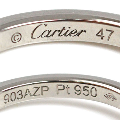 CARTIER カルティエ Pt950プラチナ バレリーナ ウェディング リング・指輪 B4093047 ダイヤモンド 7号 47 2.7g レディース【中古】