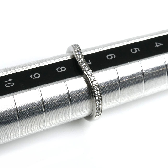 CARTIER カルティエ Pt950プラチナ バレリーナ ウェディング リング・指輪 B4093047 ダイヤモンド 7号 47 2.7g レディース【中古】