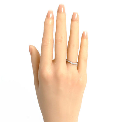 CARTIER カルティエ Pt950プラチナ バレリーナ ウェディング リング・指輪 B4093047 ダイヤモンド 7号 47 2.7g レディース【中古】