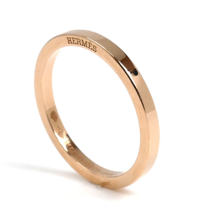 HERMES エルメス K18PG ピンクゴールド ウェディング フィル カレ PM リング・指輪 10号 50 2.3g レディース【中古】【美品】