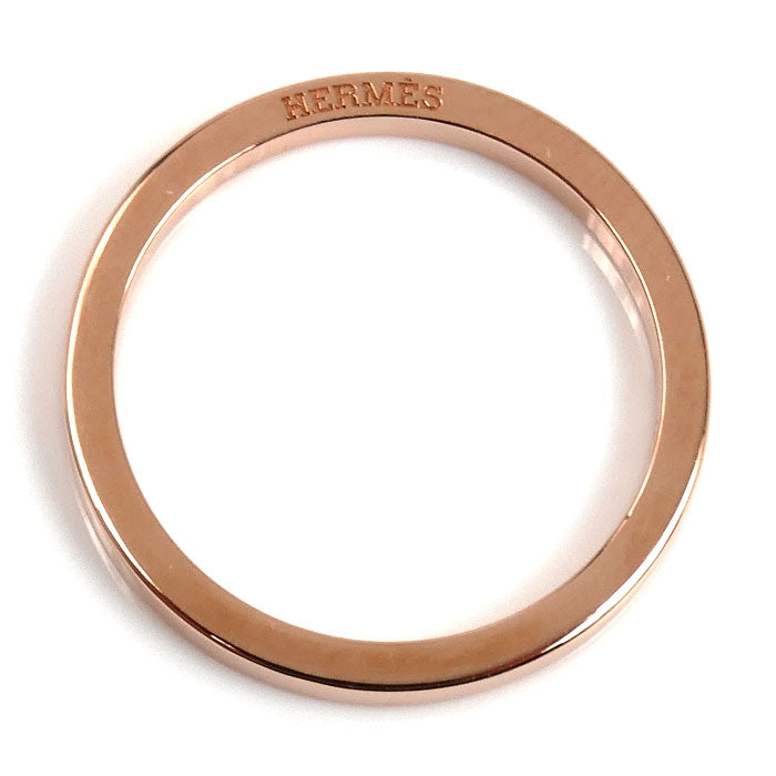 HERMES エルメス K18PG ピンクゴールド ウェディング フィル カレ PM リング・指輪 10号 50 2.3g レディース【中古】【美品】