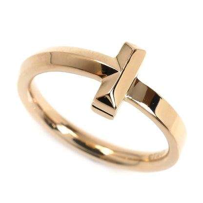 TIFFANY&Co. ティファニー K18PG ピンクゴールド Tワン リング・指輪 67797337 9号 3.9g レディース【中古】【美品】