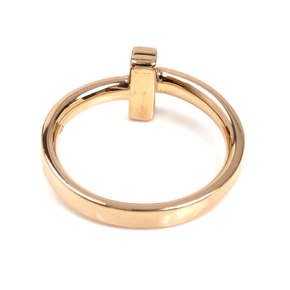 TIFFANY&Co. ティファニー K18PG ピンクゴールド Tワン リング・指輪 67797337 9号 3.9g レディース【中古】【美品】