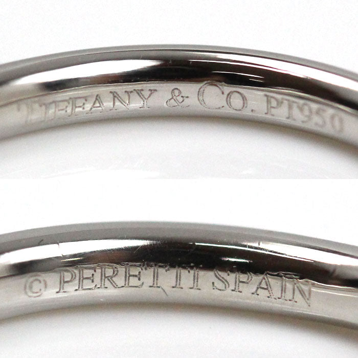 TIFFANY&Co. ティファニー Pt950プラチナ カーブドバンド ９Pダイヤ リング・指輪 60016938 ダイヤモンド 8号 3.0g レディース【中古】