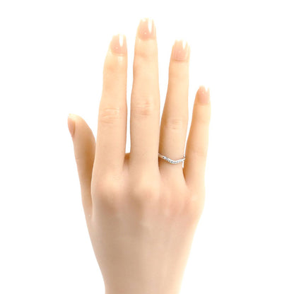 TIFFANY&Co. ティファニー Pt950プラチナ カーブドバンド ９Pダイヤ リング・指輪 60016938 ダイヤモンド 8号 3.0g レディース【中古】