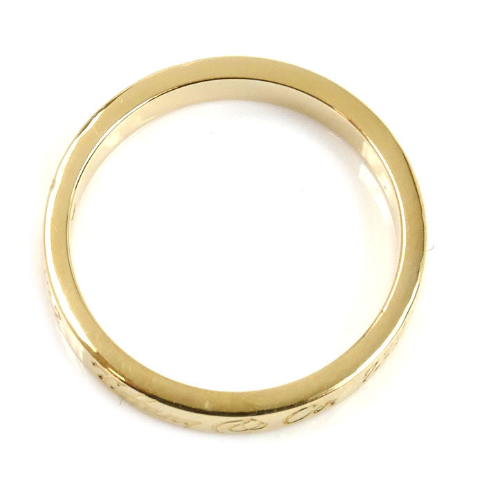 TIFFANY&Co. ティファニー K18YG イエローゴールド ノーツ ナロー ニューヨーク リング・指輪 7.5号 2.8g レディース【中古】【美品】