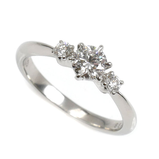 MIKIMOTO ミキモト Pt950プラチナ ダイヤ リング・指輪 DGR-01052 ダイヤモンド0.31ct/0.08ct 6号 3.0g レディース【中古】【美品】