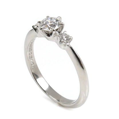 MIKIMOTO ミキモト Pt950プラチナ ダイヤ リング・指輪 DGR-01052 ダイヤモンド0.31ct/0.08ct 6号 3.0g レディース【中古】【美品】