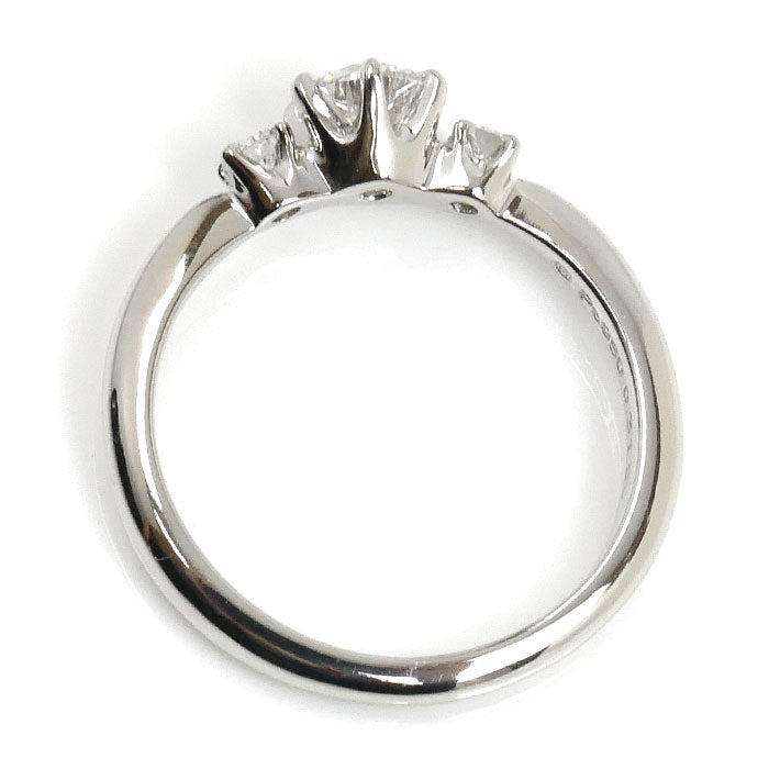 MIKIMOTO ミキモト Pt950プラチナ ダイヤ リング・指輪 DGR-01052 ダイヤモンド0.31ct/0.08ct 6号 3.0g レディース【中古】【美品】