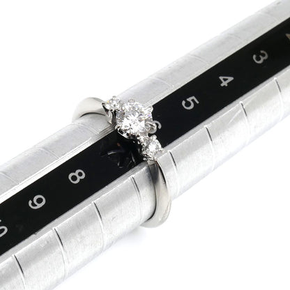 MIKIMOTO ミキモト Pt950プラチナ ダイヤ リング・指輪 DGR-01052 ダイヤモンド0.31ct/0.08ct 6号 3.0g レディース【中古】【美品】