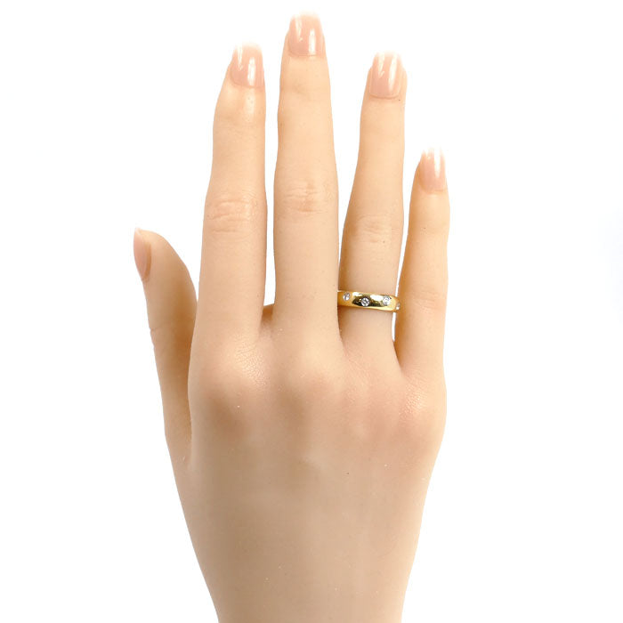 TIFFANY&Co. ティファニー K18YG イエローゴールド Pt950プラチナ ドッツ ダイヤ リング・指輪 ダイヤモンド 8号 4.3g レディース【中古】【美品】