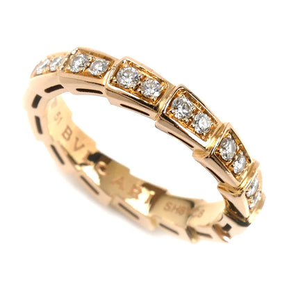 BVLGARI ブルガリ K18PG ピンクゴールド セルペンティ ヴァイパー フルパヴェ リング・指輪 349710 ダイヤモンド 10.5号 51 4.2g レディース【中古】【美品】