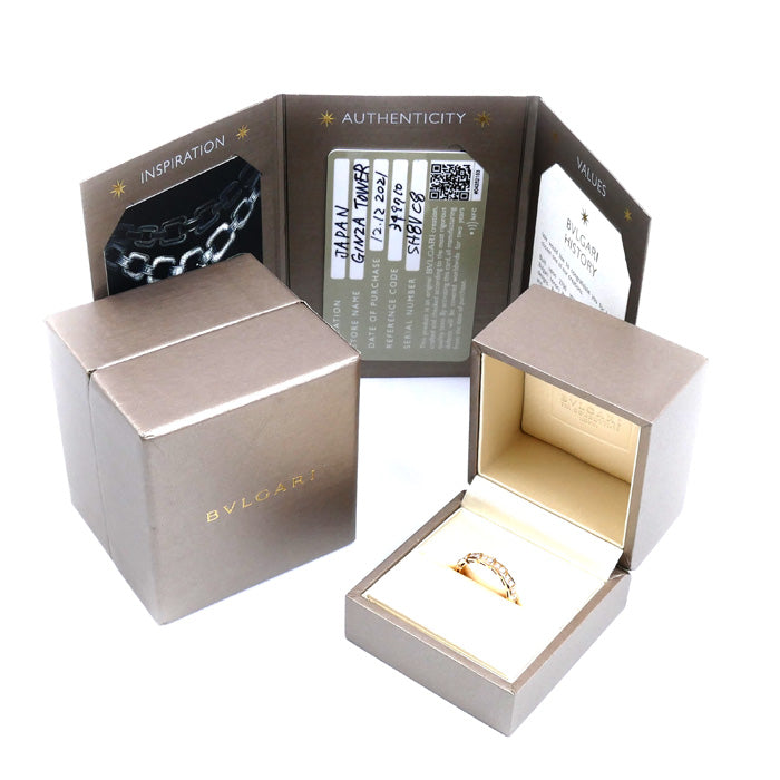 BVLGARI ブルガリ K18PG ピンクゴールド セルペンティ ヴァイパー フルパヴェ リング・指輪 349710 ダイヤモンド 10.5号 51 4.2g レディース【中古】【美品】