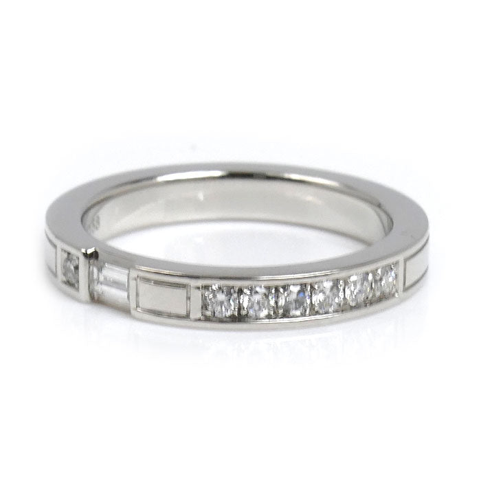 HARRY WINSTON ハリーウィンストン Pt950プラチナ トラフィック アクセントバンド リング・指輪 WBDPACRFTRF ダイヤモンド 11号 6.6g レディース【中古】【美品】