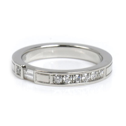 HARRY WINSTON ハリーウィンストン Pt950プラチナ トラフィック アクセントバンド リング・指輪 WBDPACRFTRF ダイヤモンド 11号 6.6g レディース【中古】【美品】