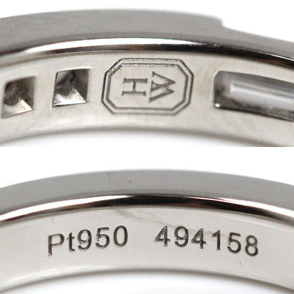 HARRY WINSTON ハリーウィンストン Pt950プラチナ トラフィック アクセントバンド リング・指輪 WBDPACRFTRF ダイヤモンド 11号 6.6g レディース【中古】【美品】