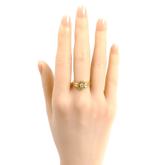 Dior ディオール K18YG イエローゴールド ダイヤ リング・指輪