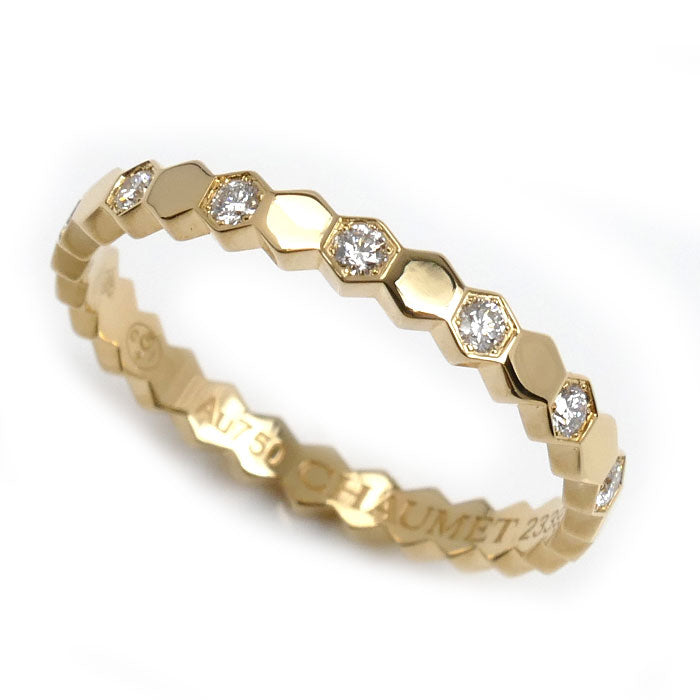 Chaumet ショーメ K18YG イエローゴールド ビーマイラブ ダイヤ リング・指輪 081932 ダイヤモンド 11.5号 52 1.7g レディース【中古】【美品】