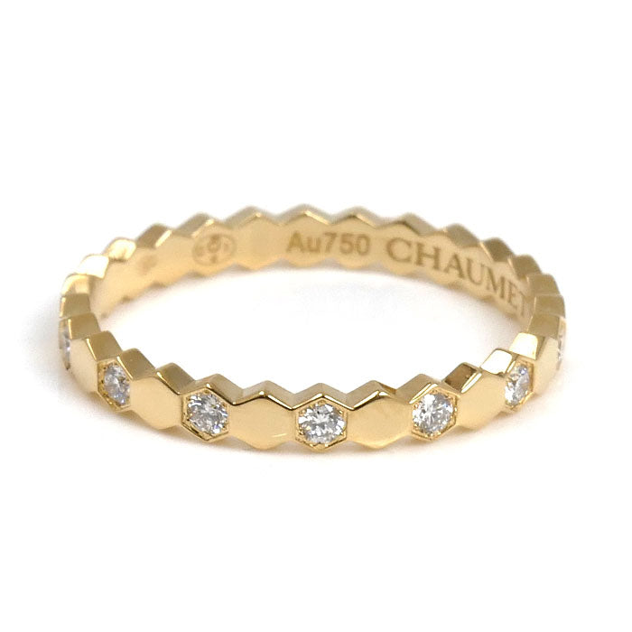 Chaumet ショーメ K18YG イエローゴールド ビーマイラブ ダイヤ リング・指輪 081932 ダイヤモンド 11.5号 52 1.7g レディース【中古】【美品】