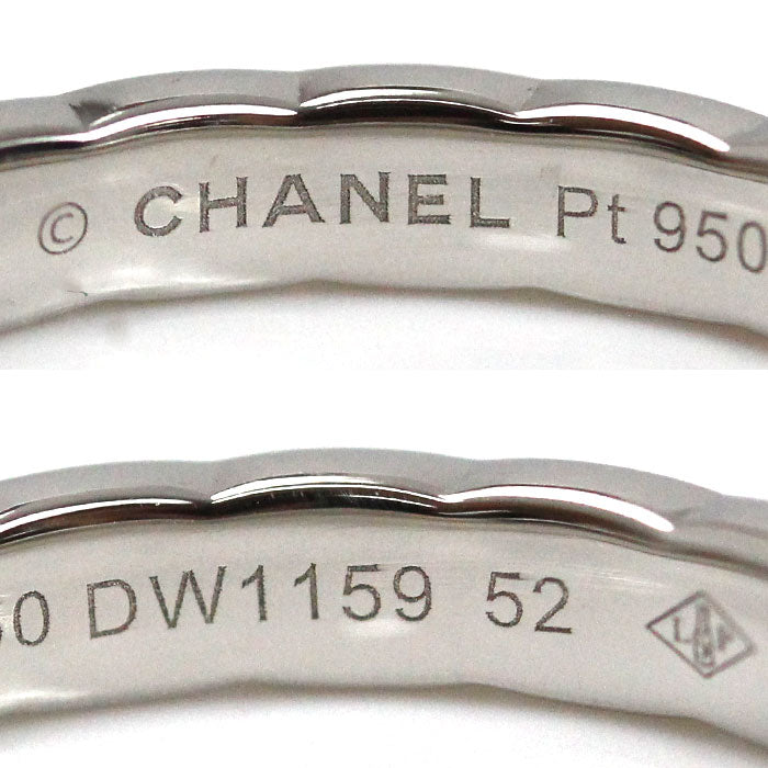 CHANEL シャネル Pt950プラチナ ココクラッシュ スモール リング・指輪 J11117 11.5号 52 4.4g レディース【中古】【美品】