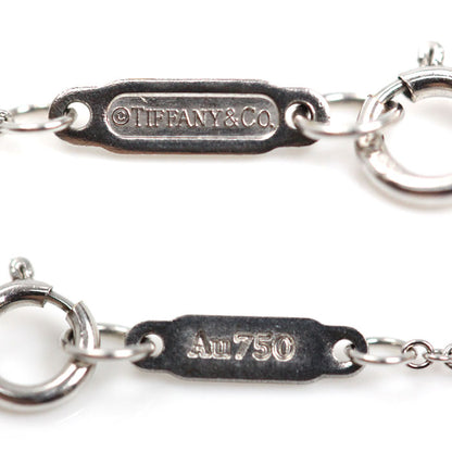 TIFFANY&Co. ティファニー K18WG ホワイトゴールド Tスマイル ダイヤ スモール ネックレス 63058793 ダイヤモンド 2.4g 40cm レディース【中古】