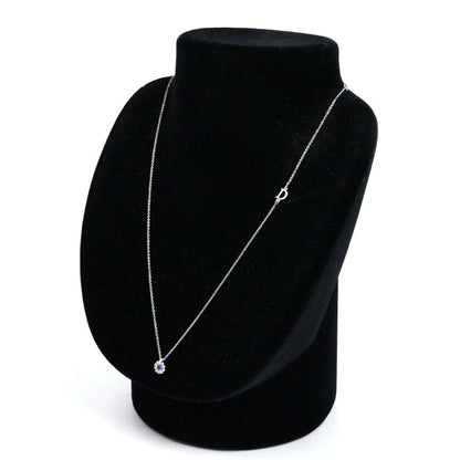 Damiani ダミアーニ K18WG ホワイトゴールド マルゲリータ ネックレス 20087085 ダイヤモンド サファイア 2.9g 42/50cm レディース【中古】【美品】