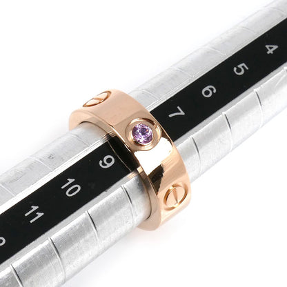 CARTIER カルティエ K18PG ピンクゴールド ラブ 1P ピンクサファイア リング・指輪 B4064448 ピンクサファイア 8号 48 8.7g レディース【中古】【美品】