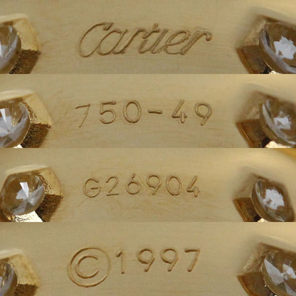 CARTIER カルティエ K18YG イエローゴールド ラブ フルダイヤ リング・指輪 ダイヤモンド 9.5号 49 7.7g レディース【中古】【美品】