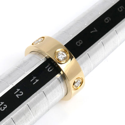 CARTIER カルティエ K18YG イエローゴールド ラブ フルダイヤ リング・指輪 ダイヤモンド 9.5号 49 7.7g レディース【中古】【美品】
