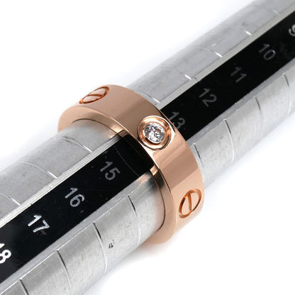 CARTIER カルティエ K18PG ピンクゴールド ラブ 3Pダイヤ リング・指輪 B4087554 ダイヤモンド 14号 54 8.8g レディース【中古】【美品】