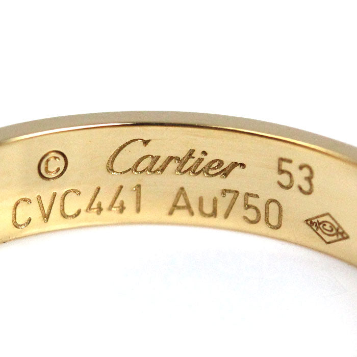 CARTIER カルティエ K18YG イエローゴールド ミニラブ リング・指輪 B4085053 13号 53 3.2g レディース【中古】【美品】