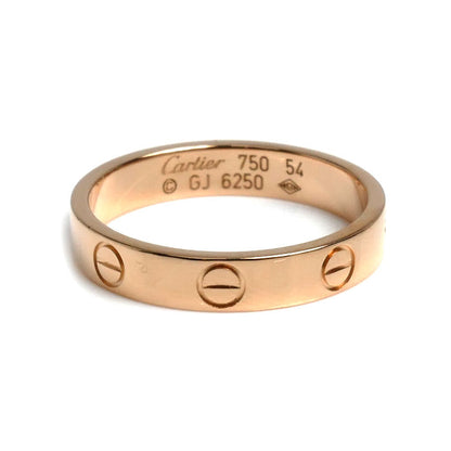 CARTIER カルティエ K18PG ピンクゴールド ミニラブ リング・指輪 B4085254 14号 54 3.6g レディース【中古】【美品】