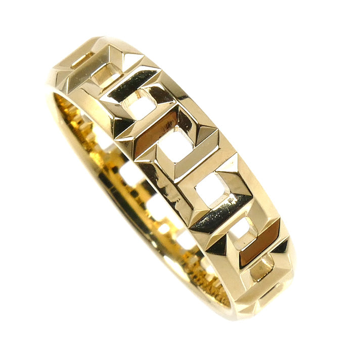 TIFFANY&Co. ティファニー K18YG イエローゴールド Tトゥルー ワイド リング・指輪 62508906 19号 5.7g メンズ【中古】【美品】
