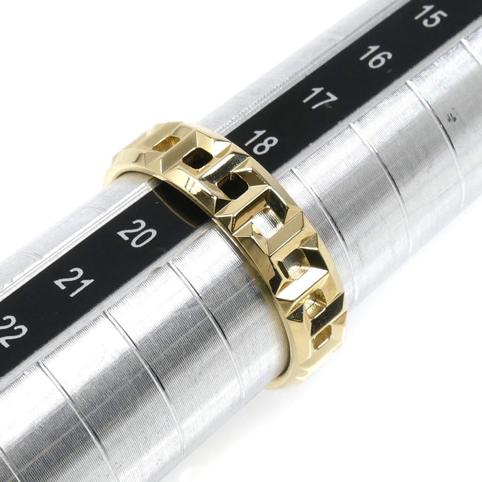 TIFFANY&Co. ティファニー K18YG イエローゴールド Tトゥルー ワイド リング・指輪 62508906 19号 5.7g メンズ【中古】【美品】
