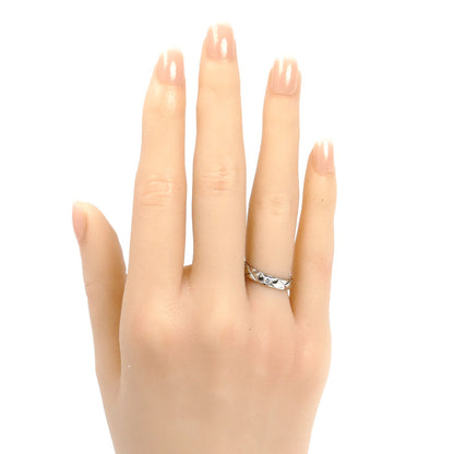 CHANEL シャネル Pt950プラチナ マトラッセ 1Pダイヤ リング・指輪 ダイヤモンド 6号 46 5.1g レディース【中古】【美品】