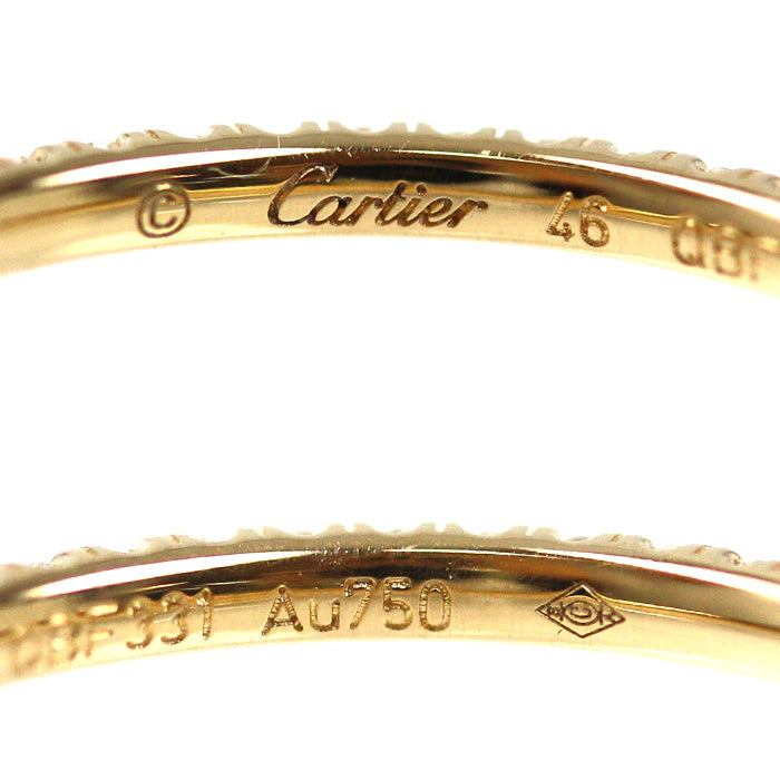 CARTIER カルティエ K18YG イエローゴールド エタンセル リング・指輪 B4212046 ダイヤモンド 6号 46 1.1g レディース【中古】【美品】
