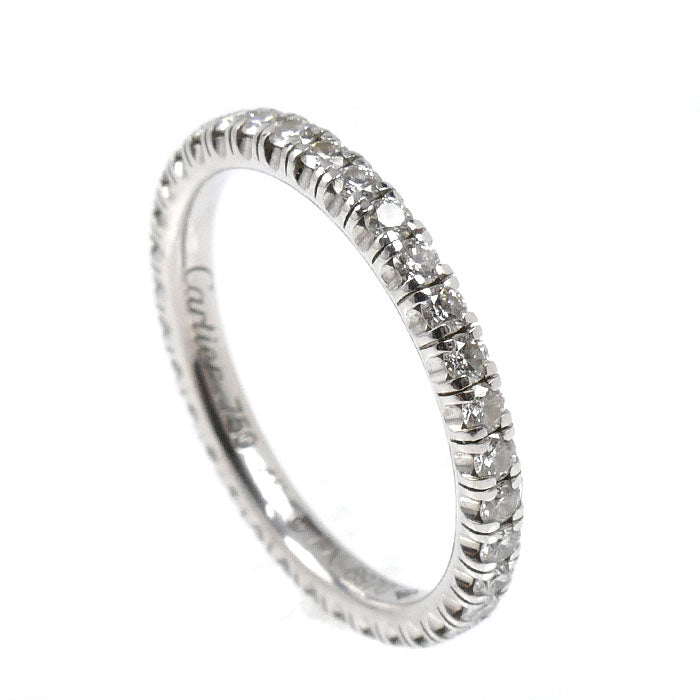 CARTIER カルティエ K18WG ホワイトゴールド エタンセル リング・指輪 ダイヤモンド 5号 45 1.6g レディース【中古】【美品】