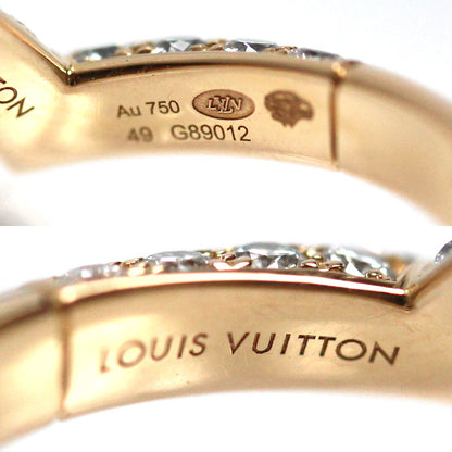 LOUIS VUITTON ルイ・ヴィトン K18PG ピンクゴールド リング・指輪 Q9Y46C ダイヤモンド 9号 49 3.4g レディース【中古】【美品】