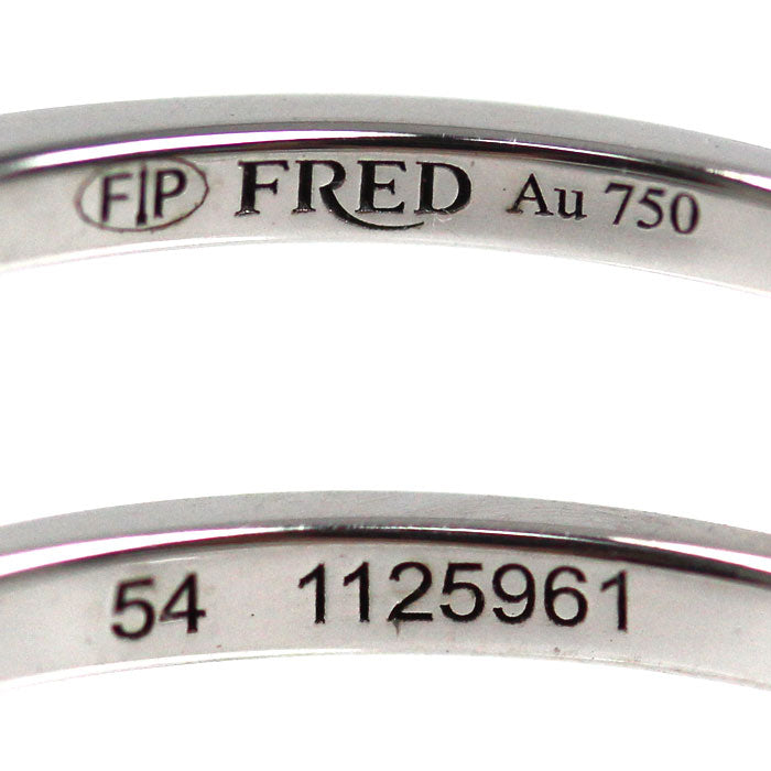 FRED フレッド K18WG ホワイトゴールド フォース10 スモール リング・指輪 ダイヤモンド 13.5号 54 1.8g レディース【中古】