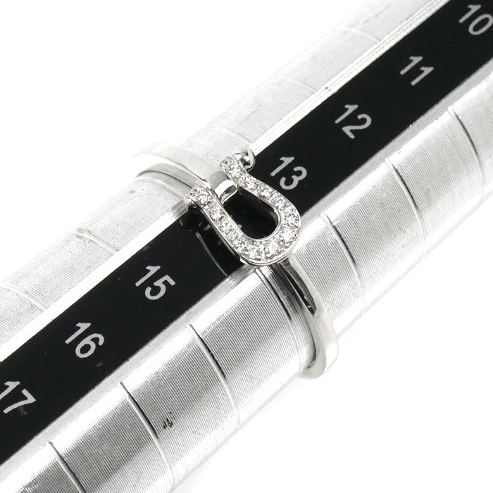 FRED フレッド K18WG ホワイトゴールド フォース10 スモール リング・指輪 ダイヤモンド 13.5号 54 1.8g レディース【中古】